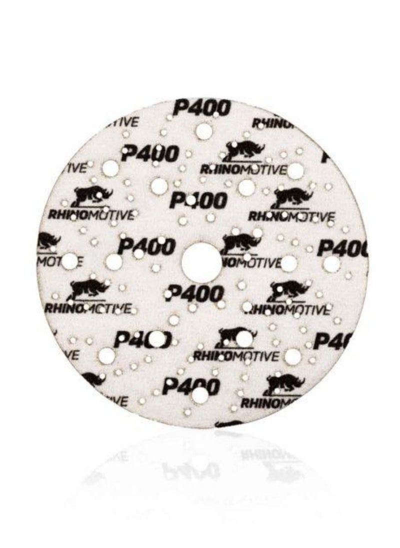 RHINOMOTIVE Ceramic Extreme Plus Sanding Disc 150MM Multi Hole Grit 400 50 Pcs  - Image 3
