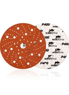 RHINOMOTIVE Ceramic Extreme Plus Sanding Disc 150MM Multi Hole Grit 400 50 Pcs  - Image 1