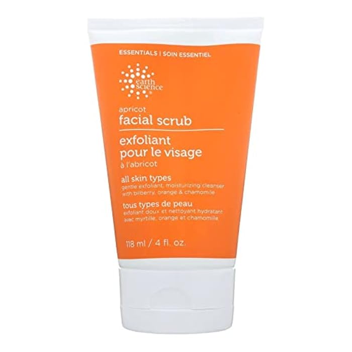EARTH SCIENCE - Apricot Gentle Exfoliating Facial Scrub for All Skin Types (4 oz.) - Image 1