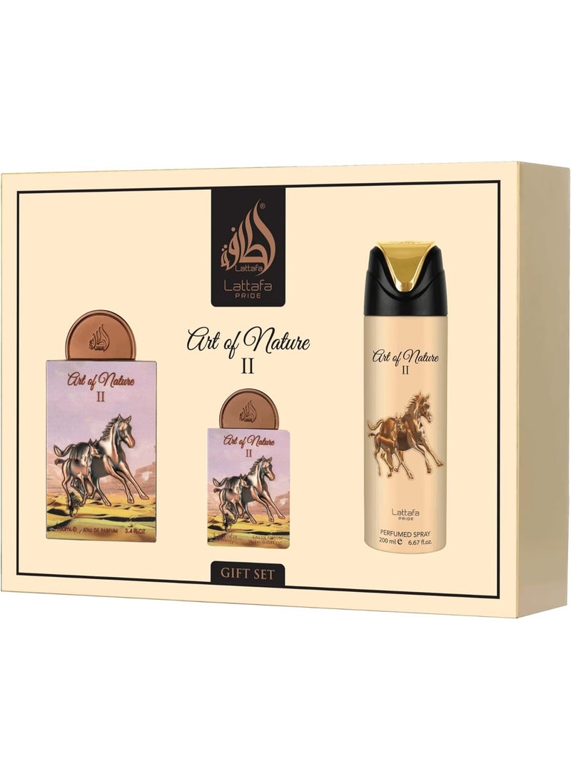 لطافة مجموعة عطور هدايا برايد ارت اوف نيتشر II من لطافة، مكونة من 3 قطع - Image 1