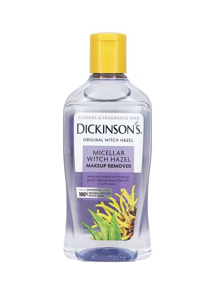 مزيل مكياج ميسيلار أصلي بخلاصة بندق الساحرة، خالٍ من الكحول والعطور، 16 أونصة سائلة (473 مل)