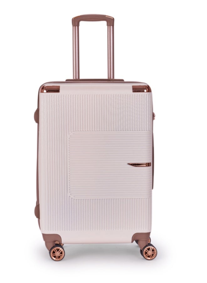 ليمرا طقم شنط سفر مكون من 6 حقائب أمتعة لون بيج/ذهبي بمقاس 32"/28"/24"/20"/15"/12 انش  - Image 5