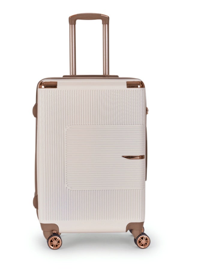 ليمرا طقم شنط سفر مكون من 6 حقائب أمتعة لون بيج/ذهبي بمقاس 32"/28"/24"/20"/15"/12 انش - Image 5