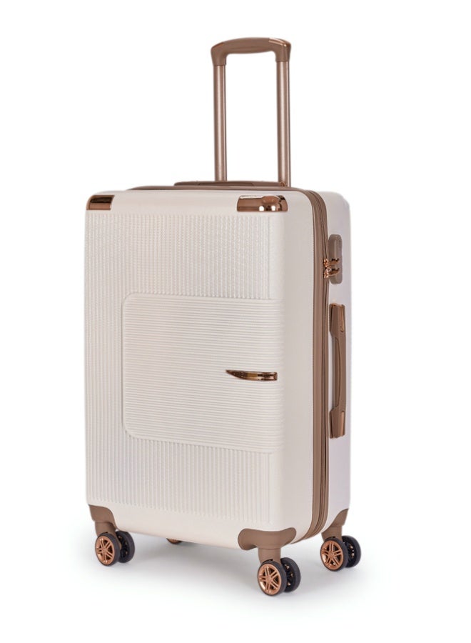 ليمرا طقم شنط سفر مكون من 6 حقائب أمتعة لون بيج/ذهبي بمقاس 32"/28"/24"/20"/15"/12 انش - Image 4