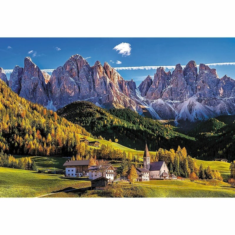 Trefl - 1500 Pieces Jigsaw Puzzle Val di Funes Valley Dolomites Italy - 26163 - Image 2
