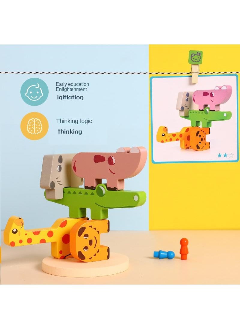 Y&D Children's Animal Balance Large Grain Wooden Toys  - Image 4