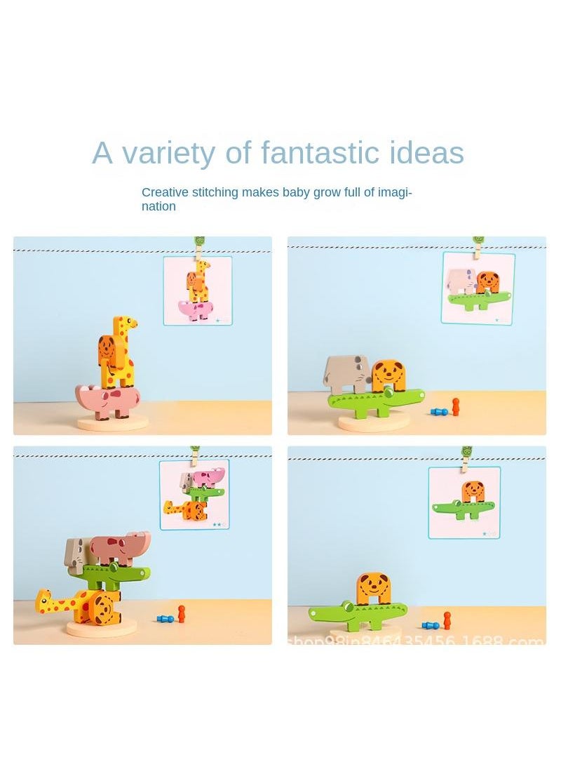 Y&D Children's Animal Balance Large Grain Wooden Toys  - Image 3