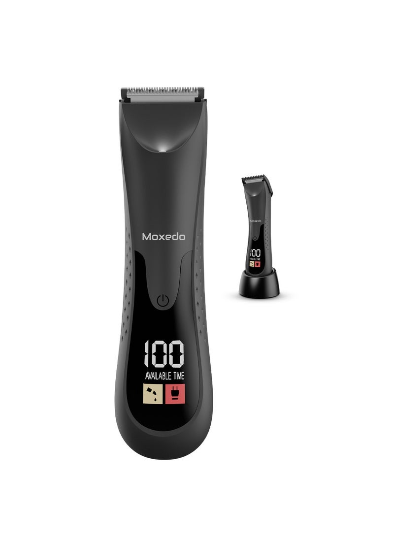 Moxedo Sharpix Rechargeable Hair Trimmer Body Hair Clippers Removable Blade 90 Mins Working Time IPX5 Waterproof with Built -in LED Torch Light and Charging Stand - Image 1