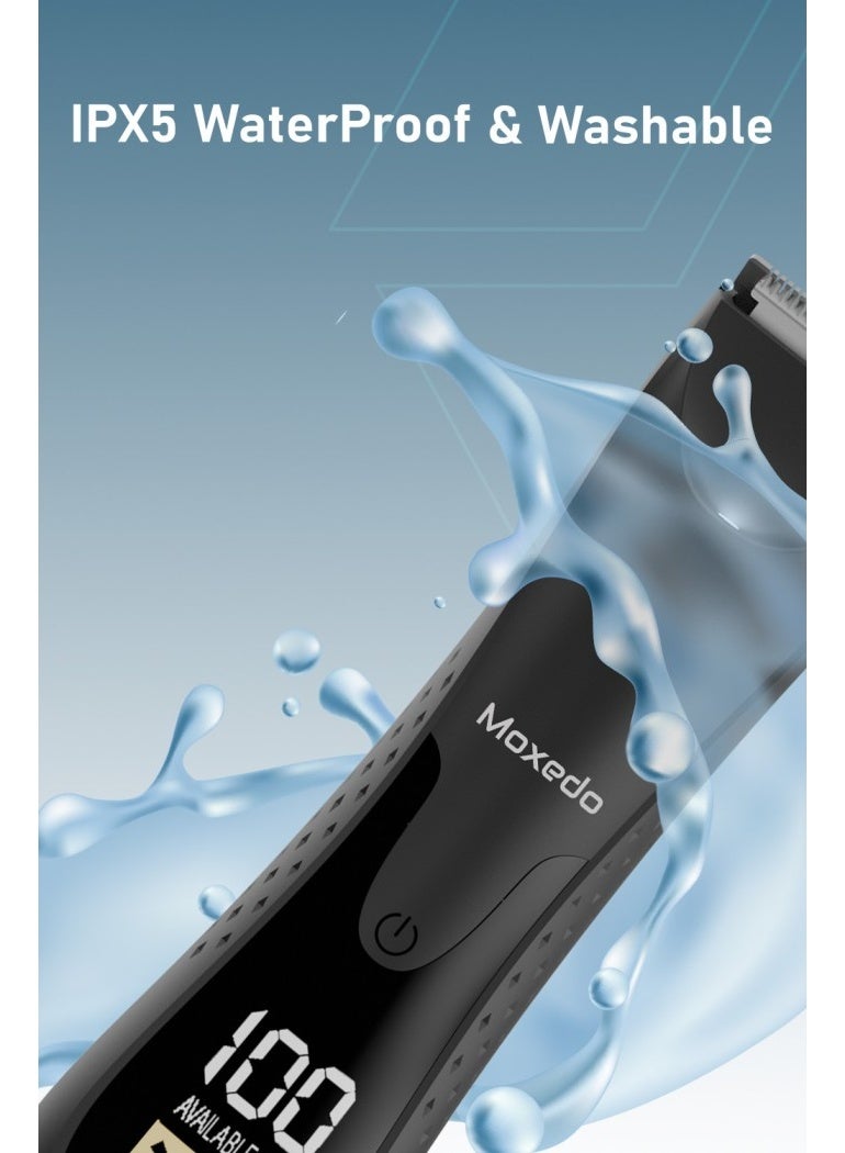 Moxedo Sharpix Rechargeable Hair Trimmer Body Hair Clippers Removable Blade 90 Mins Working Time IPX5 Waterproof with Built -in LED Torch Light and Charging Stand - Image 2