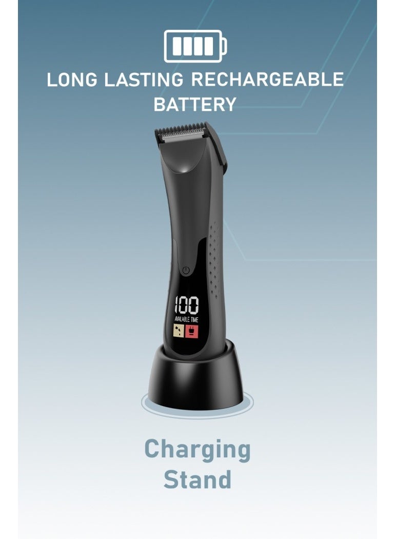 Moxedo Sharpix Rechargeable Hair Trimmer Body Hair Clippers Removable Blade 90 Mins Working Time IPX5 Waterproof with Built -in LED Torch Light and Charging Stand - Image 5