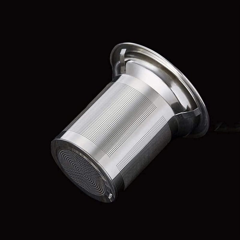 Kuruji Square Glass Teapot 550 ml Teapot for One with Heat Resistant Stainless Steel Infuser Perfect for Tea and Coffee 550ML Clear Leaf Teapot with Strainer Lid Gift for Your Family or Friends - Image 2
