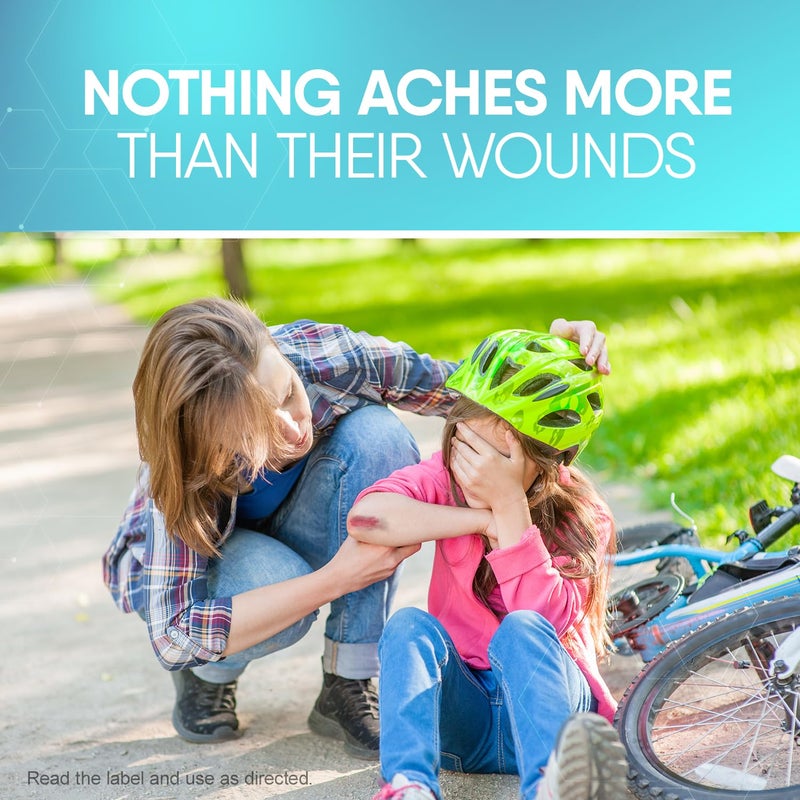 CICATRICURE مرهم سيكاتريكيور للجروح المفتوحة ثلاثي المضادات الحيوية مع تخفيف الألم، الإسعافات الأولية المضادة للبكتيريا لمنع العدوى وتخفيف الألم من الجروح الصغيرة، والحروق، والخدوش. مرهم مضاد للبكتيريا موضعي - 1 أونصة - Image 2