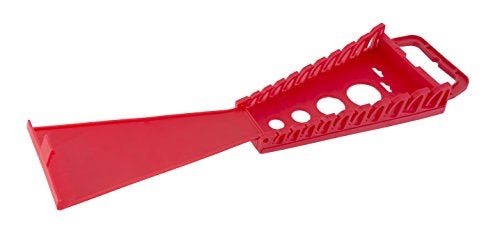 Steelman Universal 10-Tool Wrench Holder/Organizer for Mechanics, Conforming Slots, Handle for Carrying or Hanging Garage Storage, Red - Image 4