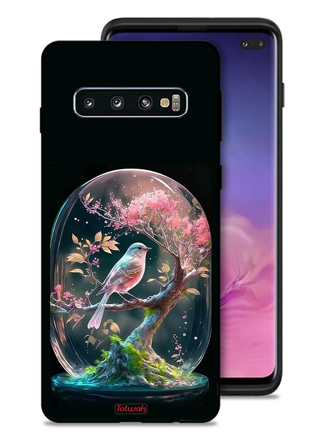 Tolwak Samsung Galaxy S10 Plus Protective Case Cover Bird In Jarr - Image 1