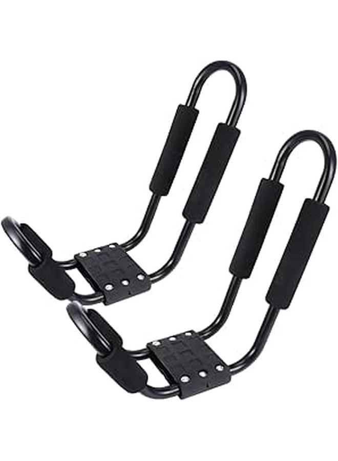 2pcs Heavy Duty Kayak Roof Rack with Detachable Crossbar Carrier for SUV Truck Canoe Surfboard - Image 1