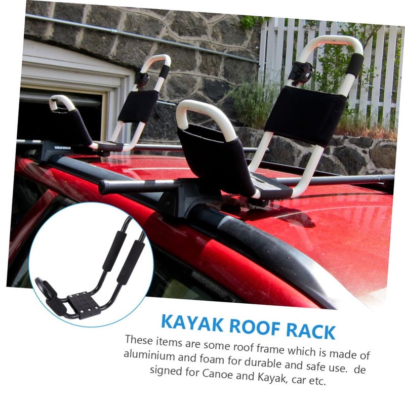 2pcs Heavy Duty Kayak Roof Rack with Detachable Crossbar Carrier for SUV Truck Canoe Surfboard - Image 5