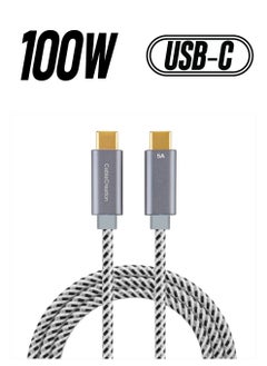 USB C Cable 6FT 100W USB2.0 C to C Cable 5A Fast Charging Cable 480Mbps Durable Braided USB Type C Cable for MacBook Pro Air Pixel 4XL S21 S20 S10 S9, Note 10, 1.83m Space Gray - pzsku/ZCC12E1E868E0495347A9Z/45/_/1738266821/e0f495f1-9c72-459c-a546-2b580d668220