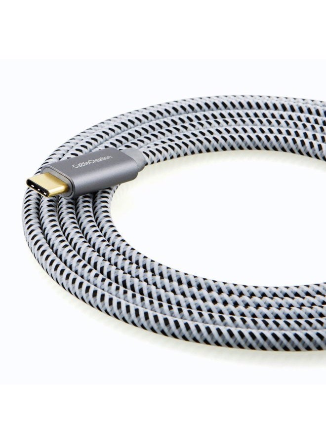 CableCreation USB C Cable 6FT 100W USB2.0 C to C Cable 5A Fast Charging Cable 480Mbps Durable Braided USB Type C Cable for MacBook Pro Air Pixel 4XL S21 S20 S10 S9, Note 10, 1.83m Space Gray - Image 5
