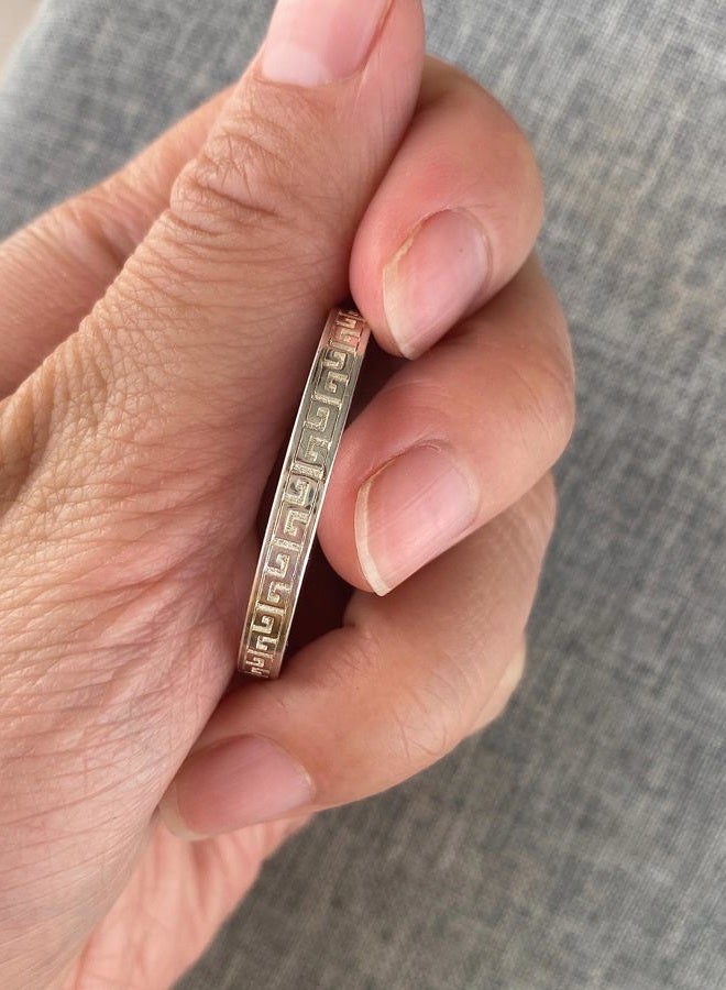 Geruibi Sterling Silver 50 Cent Border Screw Top Coin Bezel is Suitable for 30.64mm Diameter 2.15mm Thickness, Coins Not Included - Image 4