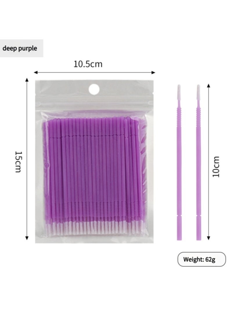 Generic 200 miniature swabs, disposable eyelash mascara wands for lash extensions and ear cleaning swabs  - Image 1