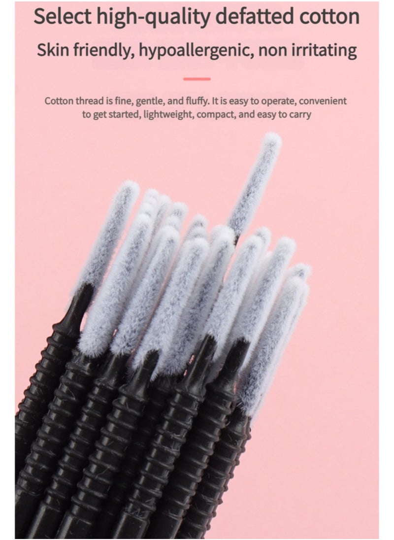 Generic 200 miniature swabs, disposable eyelash mascara wands for lash extensions and ear cleaning swabs  - Image 4