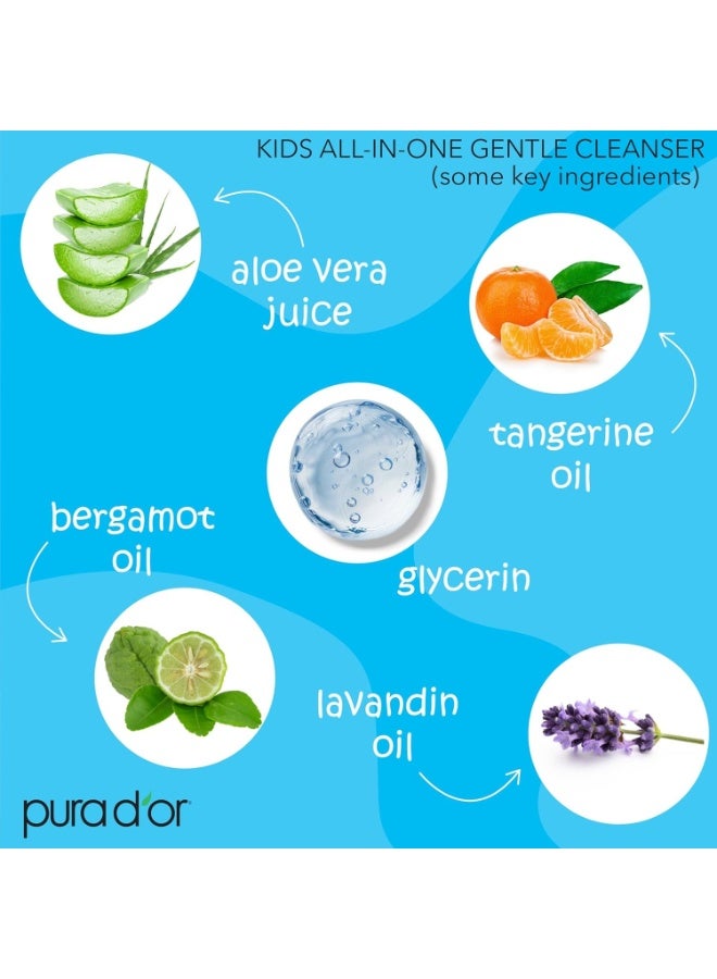 Pura D'or, Kids All-in-One Gentle Cleanser, 16 fl oz (473 ml) - Image 3