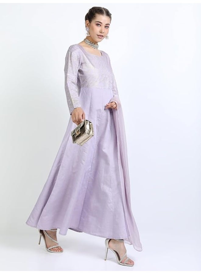 Vishudh Women's Dress Set | Regular Fit | Complete Fashion Outfit | with Comfort MAUVE (M) - Image 4