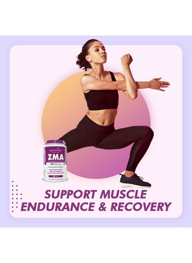 HealthyHey Nutrition HealthyHey Nutrition ZMA - Zinc Magnesium Aspartate - 60 Tablets  - Image 5