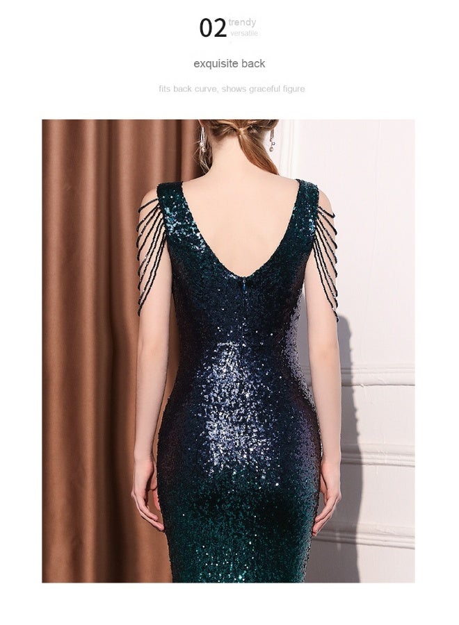 Elegant Mermaid Long Evening Gown - Luxury Dress
