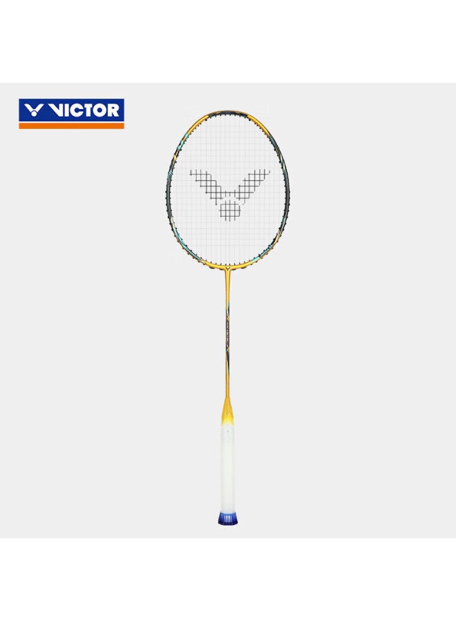 Victorvictor Badminton Racket Black Gold Falcon Professional Offensive Carbon Fiber Racket Tk-f C Ultra 4u Empty Racket - Image 1