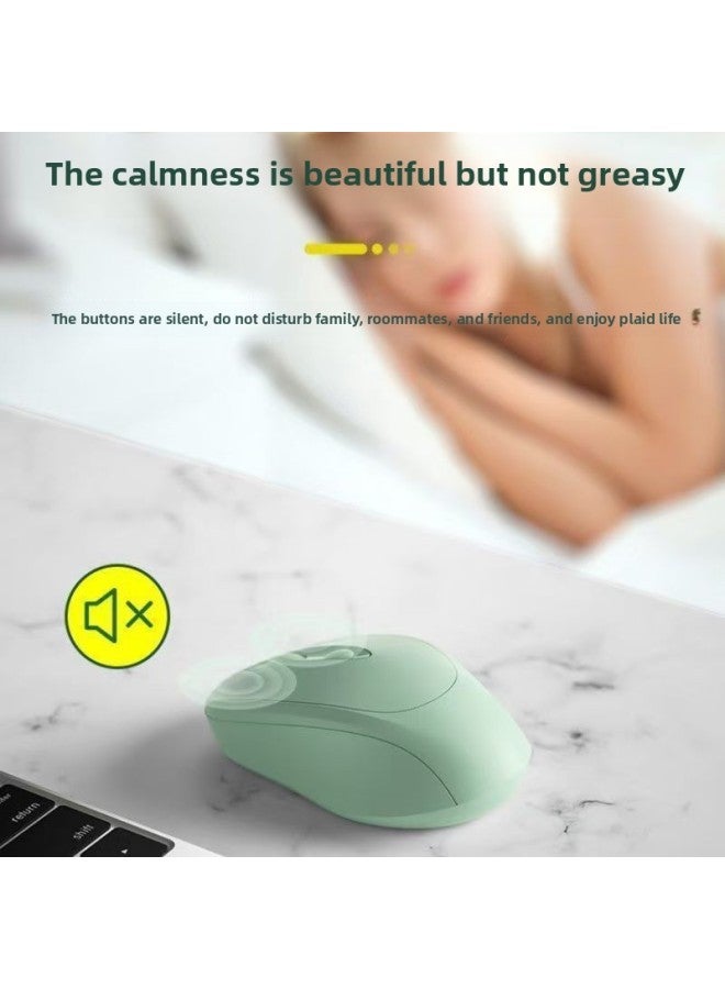 Laptop Universal Wireless Bluetooth Mouse Rechargeable Dual-Mode Mute Office Unisex Universal Mouse-Specification:【white Snow】 Battery Version + 2.4g Wireless Version ★ ons Have Sound ★ Bring Your Own Battery - Official Standard - Image 5