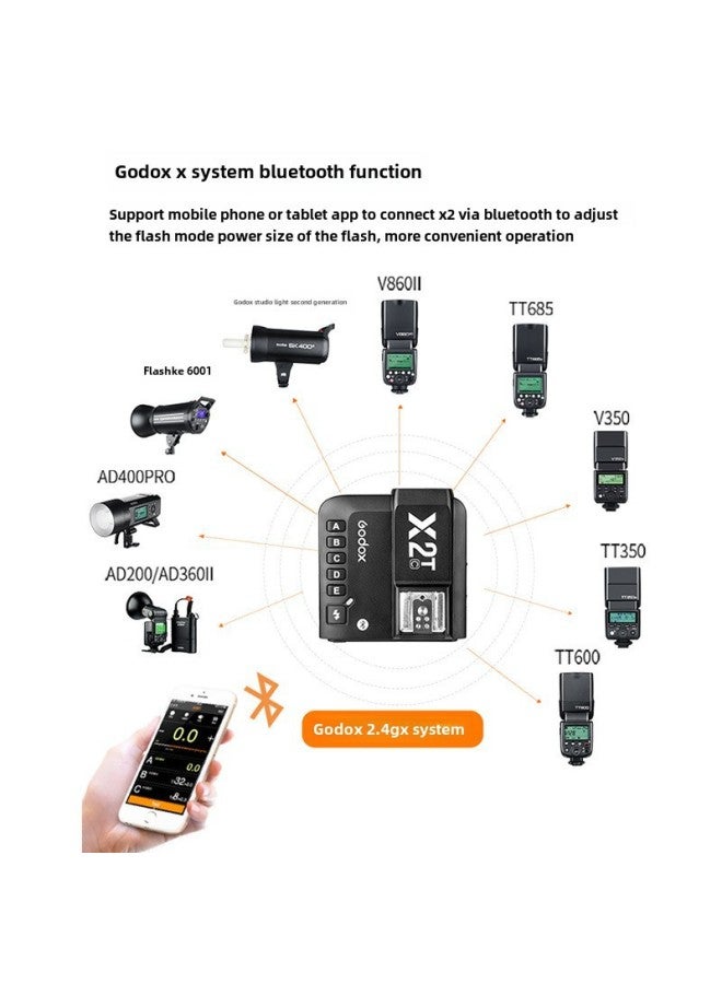 Shenniu X2 Flash Machine Top Light External Beat Light Wireless Flasher Trigger-Color:X2T-N  - Image 3