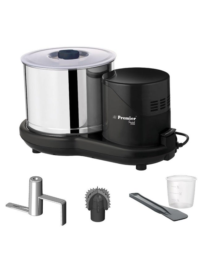 بريمير Premier Smart 200w Wet Grinder 2 LTR 230v Pg-512 with Coconut Scrapper and Dough Kneader Attachment, Easy Maintenance & Functional, Versatile Grinder - Image 1