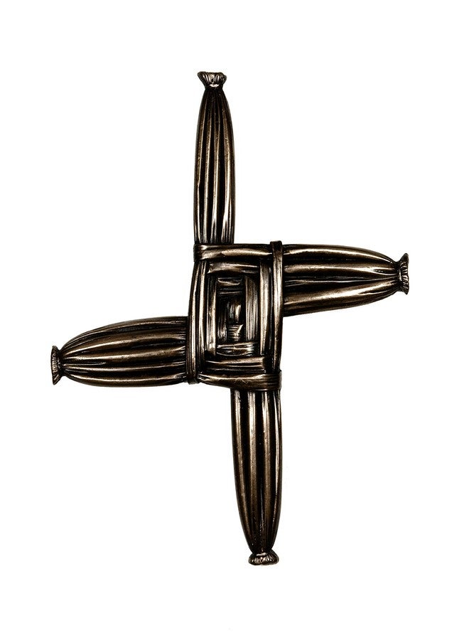 Biddy Murphy Wild Goose Studios St. Brigid’s Cross Wall Hanging 6 ¼” Tall by 6 ¼” Wide Resin Cast Coated in Bronze Ready to Hang Irish Gift Housewarming Made in Ireland - Image 1