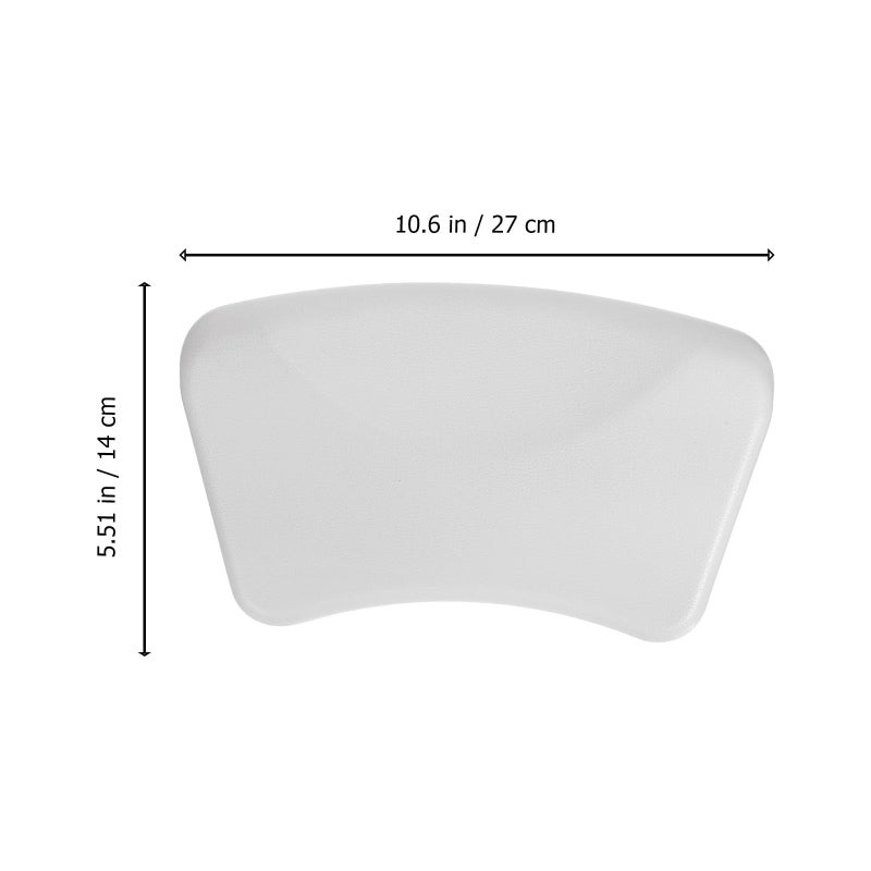 Waterproof White Bath Pillow Neck Cushion Soft Tub Head Support Bathroom Accessory - Image 3