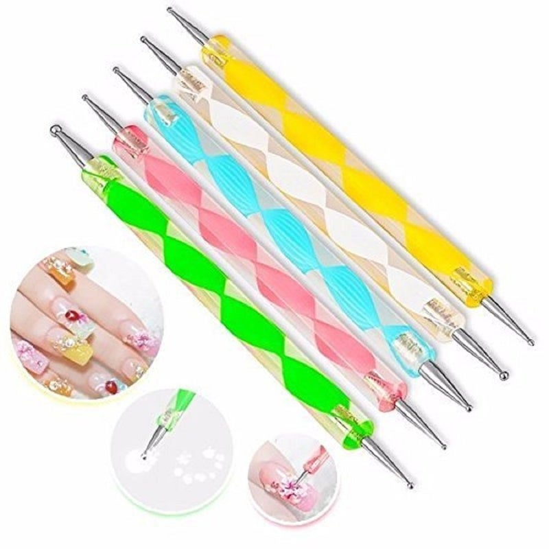 STORE 2508 Store2508 Exciting Nail Art Tools53 Pcs  48 Bottles 3D nail art Glitter Set and 5 Pcs Double Sided Nail Dotting Tool Pen Great gift for Girl Women Females - Image 2