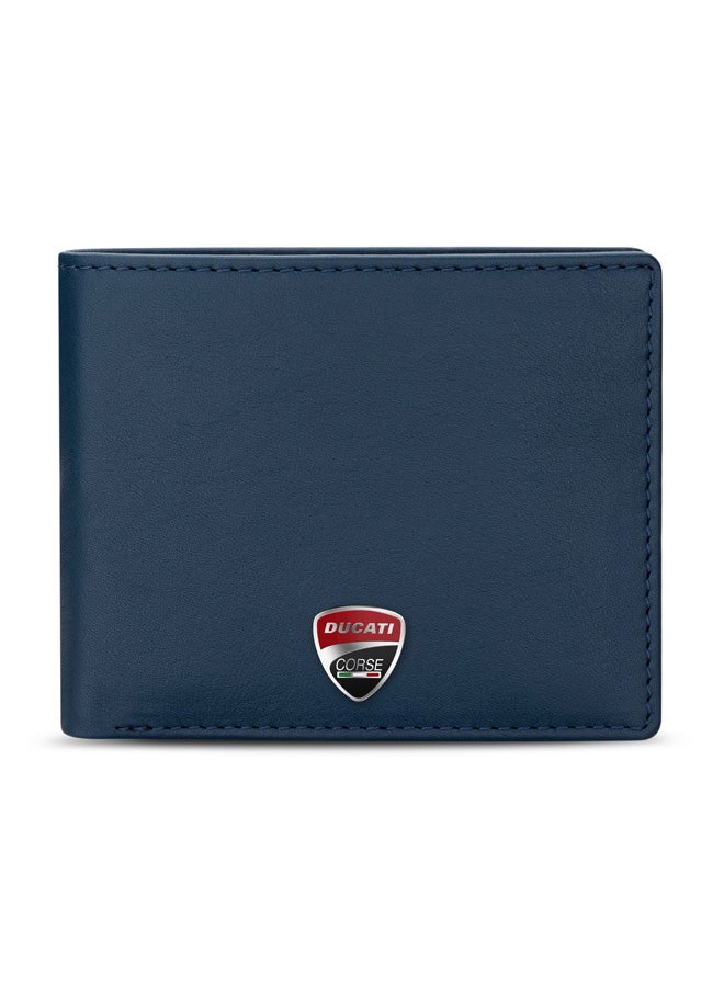 Ducati Corse Blue genuine leather wallet for Men  - Image 1
