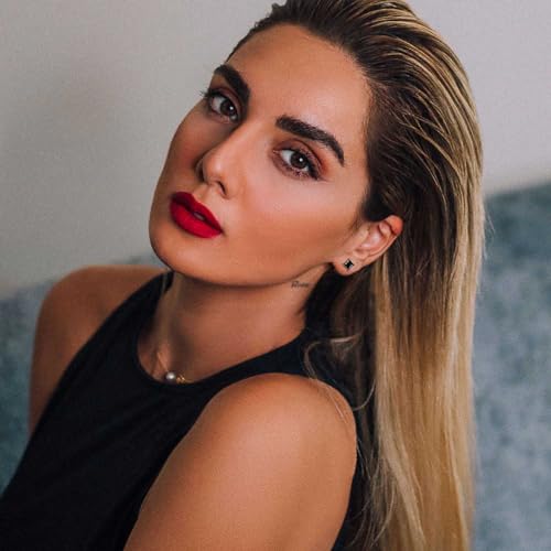 Jstyle أقراط ستود مصنوعة من الفولاذ المقاوم للصدأ الأسود للرجال والنساء - أقراط جراحة من الفولاذ المقاوم للصدأ 20G مع زركونيا مكعبة مضادة للحساسية للأذان الحساسة - 6 مم ستود مثقوبة - Image 5