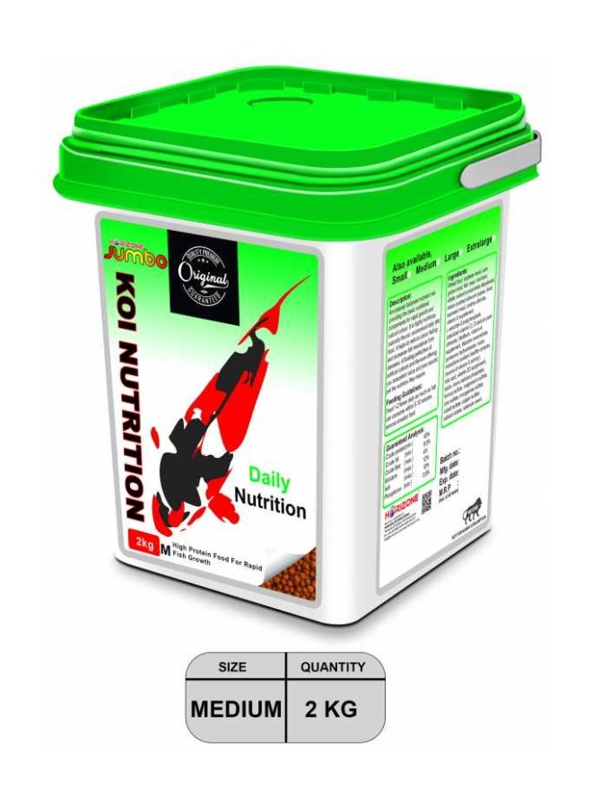 Horizone Jumbo Koi Nutrition 2 kg Medium (2.5 mm) - Image 1