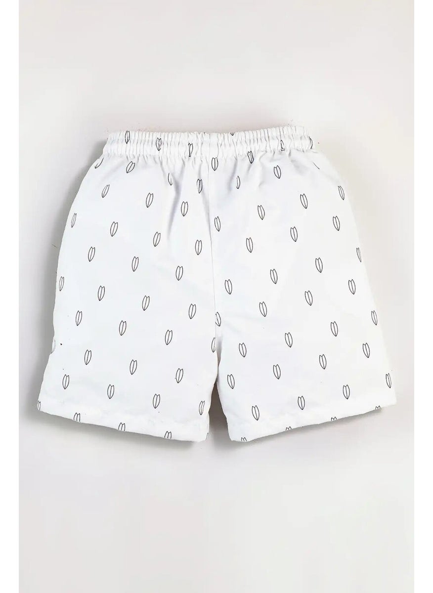 Gold Class Kidswear Surfboard Printed Lined Drawstring Boys Swim Shorts  - Image 5
