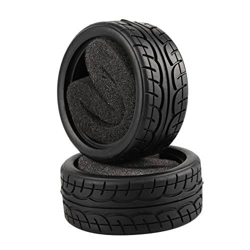 Shaluoman Soft Rubber Tires Tyre for RC 1:10 On Road Car Pack of 4 - Image 2