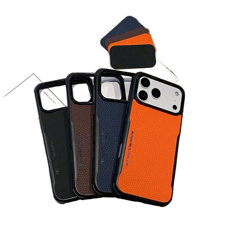 Samsung Galaxy S23 Ultra Leather Cover Protective , , Anti Slip Grip , for , Brown for Home Office - Image 5