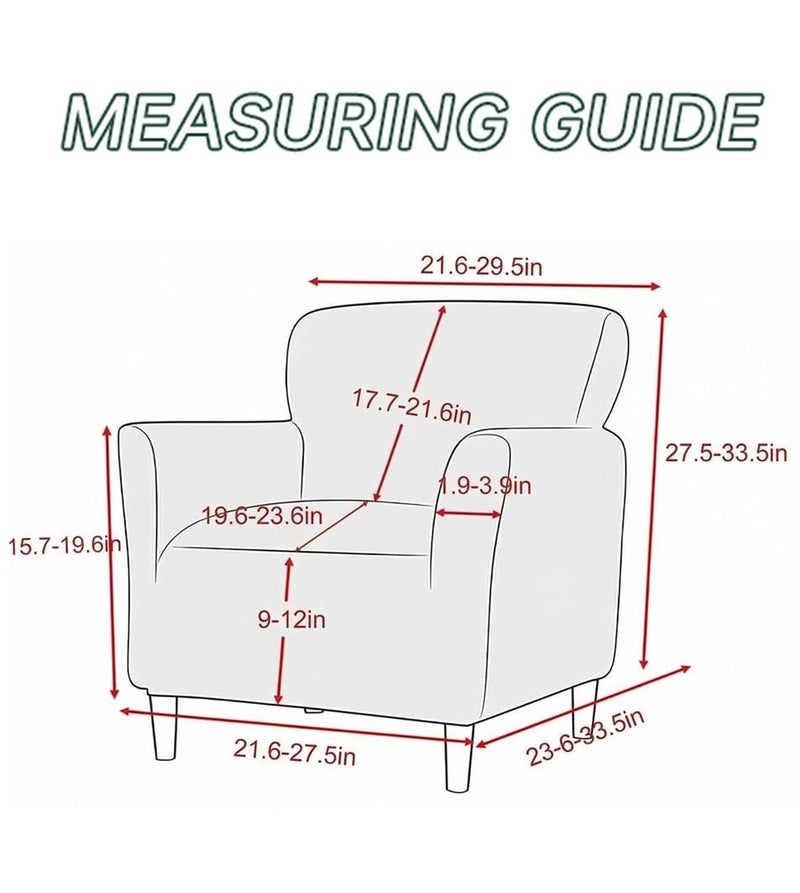 SONNACH Stretch Chair Covers with Arms 1-Piece Banquet Armchair Slipcover Velvet Mid Century Modern Armchair Slipcover Anti-Slip Furniture Protector for Living Room Friendly for Kids Pets (Kelly) - Image 3