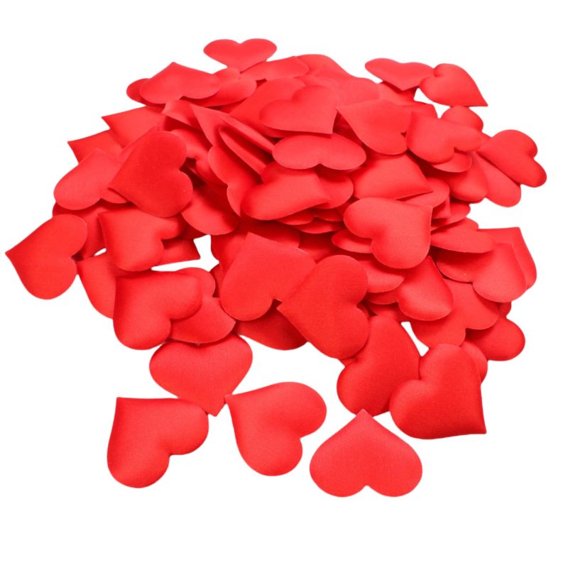 Heart Sponge Wedding Anniversary Valentine's Day Party Decoration Supplies red 500PC - Image 1
