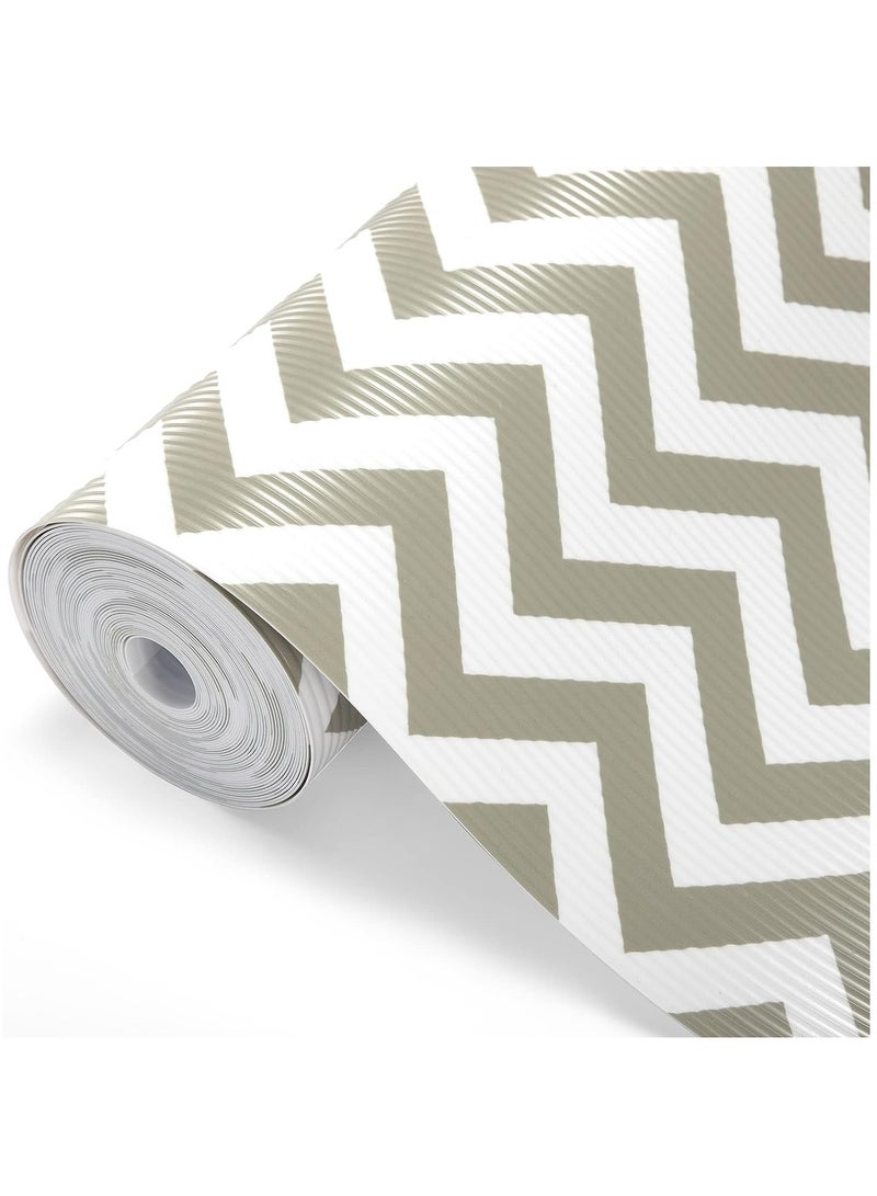 شو وو 4 بكرات كبيرة من بطانات الرف غير اللاصقة، سجادات الأدراج، بطانة درج من مادة إي في إيه غير قابلة للانزلاق، بطانة مقاومة للبقع، بطانة خزانة مقاومة للماء لرف المطبخ المنزلي، والخزائن، والثلاجة، والخزانة - Image 2