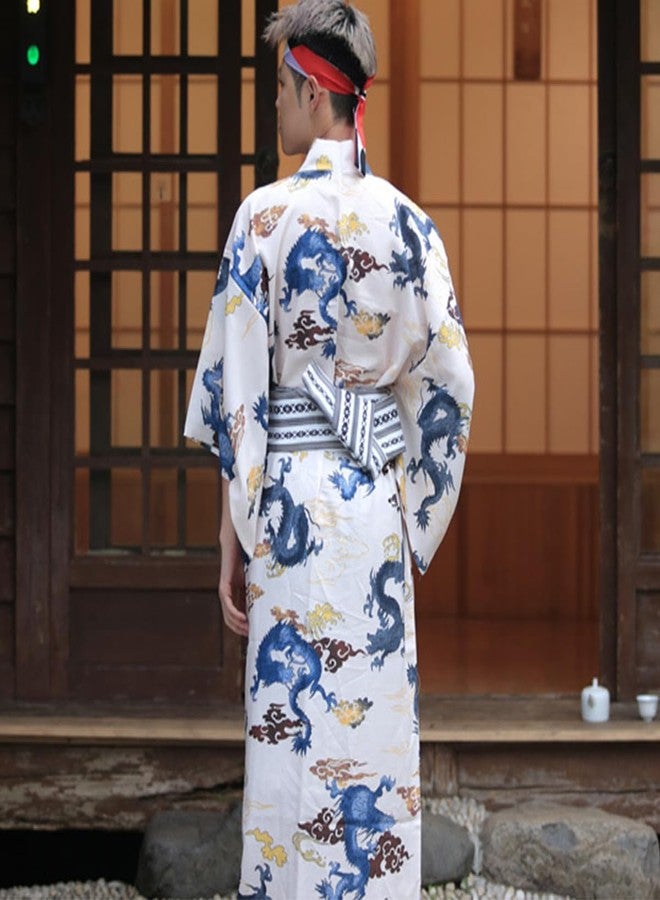 CAMDOM Mens Kimono Obi Belt Japanese Style Shaped Waistband Girdle Yukata Robe Accessories - Image 2