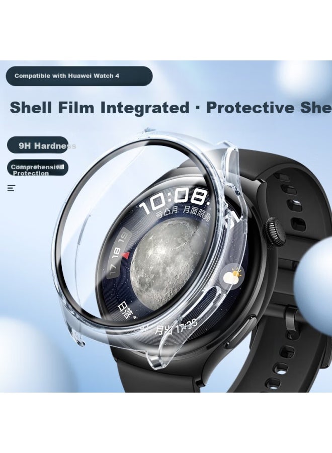Watchbond Protective Case For Huawei Watch 4, Pc Tempered Glass Full Coverage Anti-drop Watch Shell With Screen Protector, Smart Sports Watch 4 Tempered Glass Film Accessories - Image 2