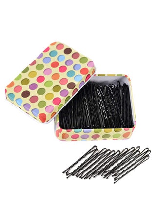 200 pcs Hair Bobby Pins, Black Hair Pins with Cute Box, Great for All Hair Types Girls Women Hair Accessories - view 3