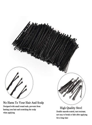 200 pcs Hair Bobby Pins, Black Hair Pins with Cute Box, Great for All Hair Types Girls Women Hair Accessories - view 4