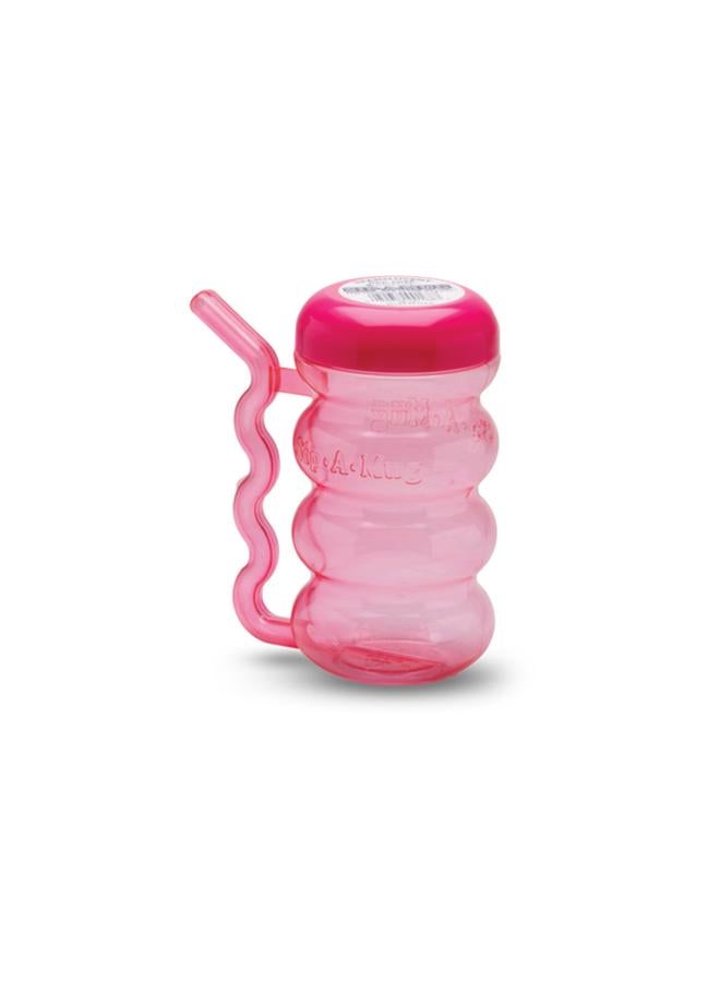 Arrow High Quality Plastic Straw in Handle Sip-A-Mug for Kids Pink 410ml 168  - Image 2